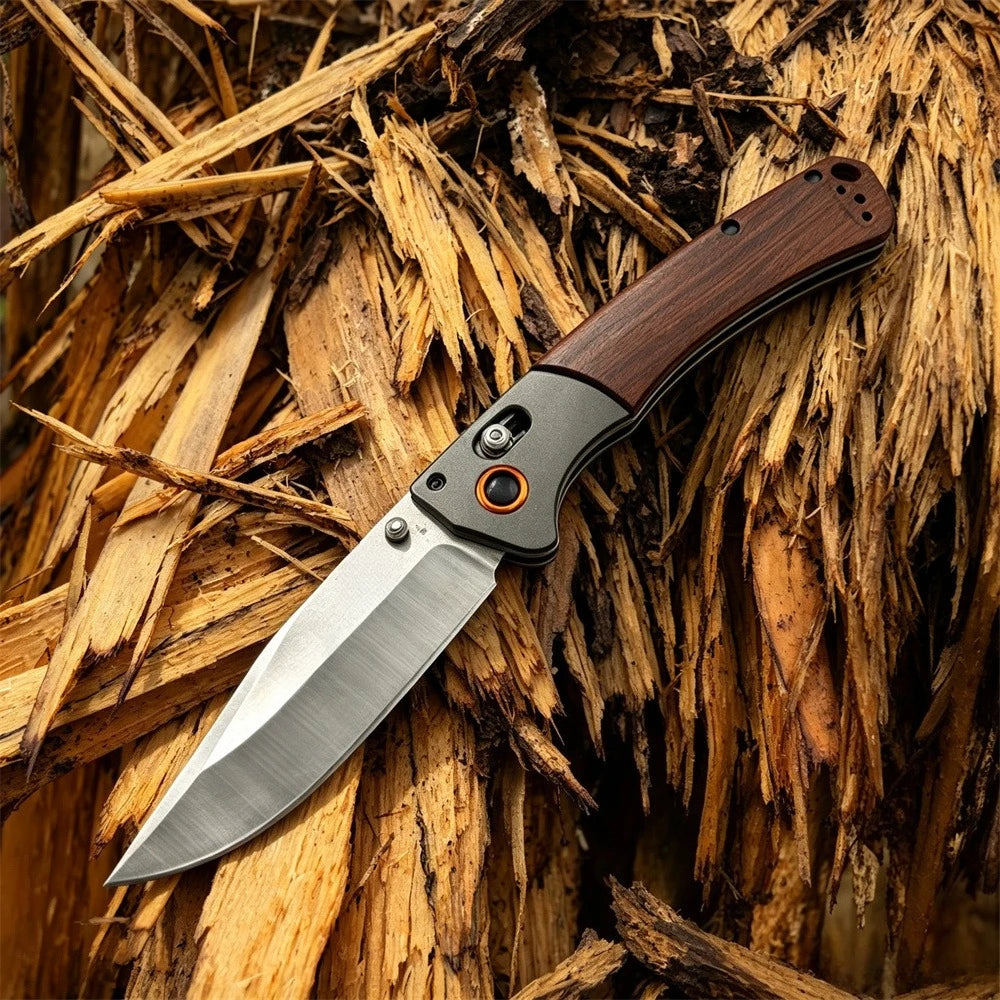 BM 15080 Folding Axis Lock Knife Portable Folding Knife, Essential Small Knife Camping, Multi-functional Portable Folding Knife