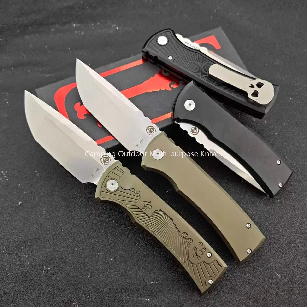 Redencion PT229 Outdoor Ambidextrous Pocket Knife T6 Aluminum Handle Premium Jungle Camping Adventure Everyday Carry Tool Practical D2 Blade Folding Knives