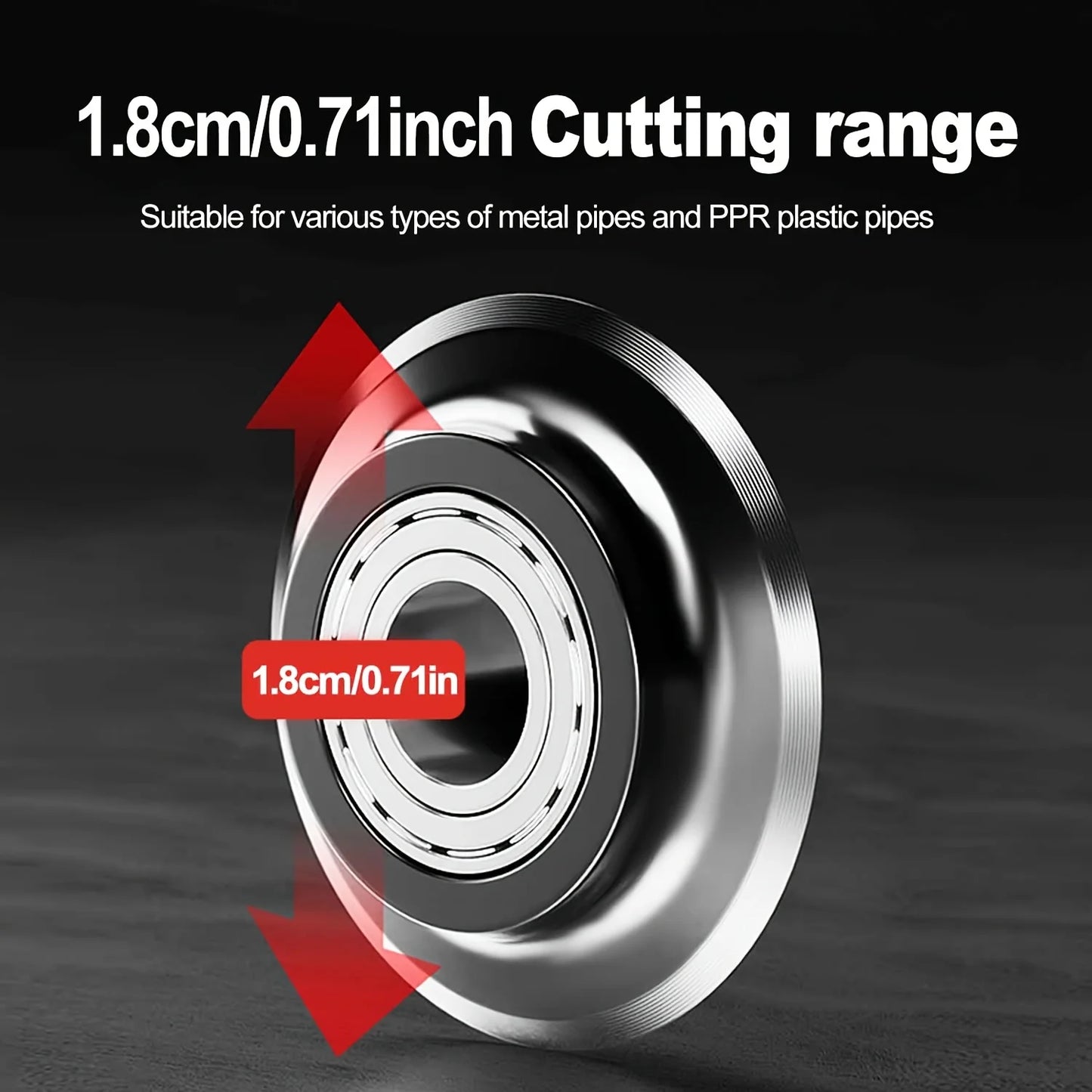 Ratchet Tube Cutter - Versatile Hand Tool for Copper, Aluminum, Iron, Stainless Steel, PPR & PE Pipes