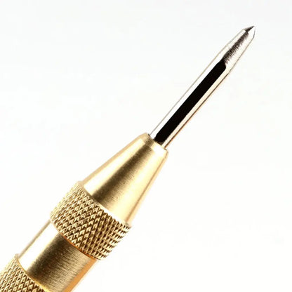 Automatic center punching woodworking marking tool, metal drill bit woodworking pressing teeth fixed-point punching marking tool