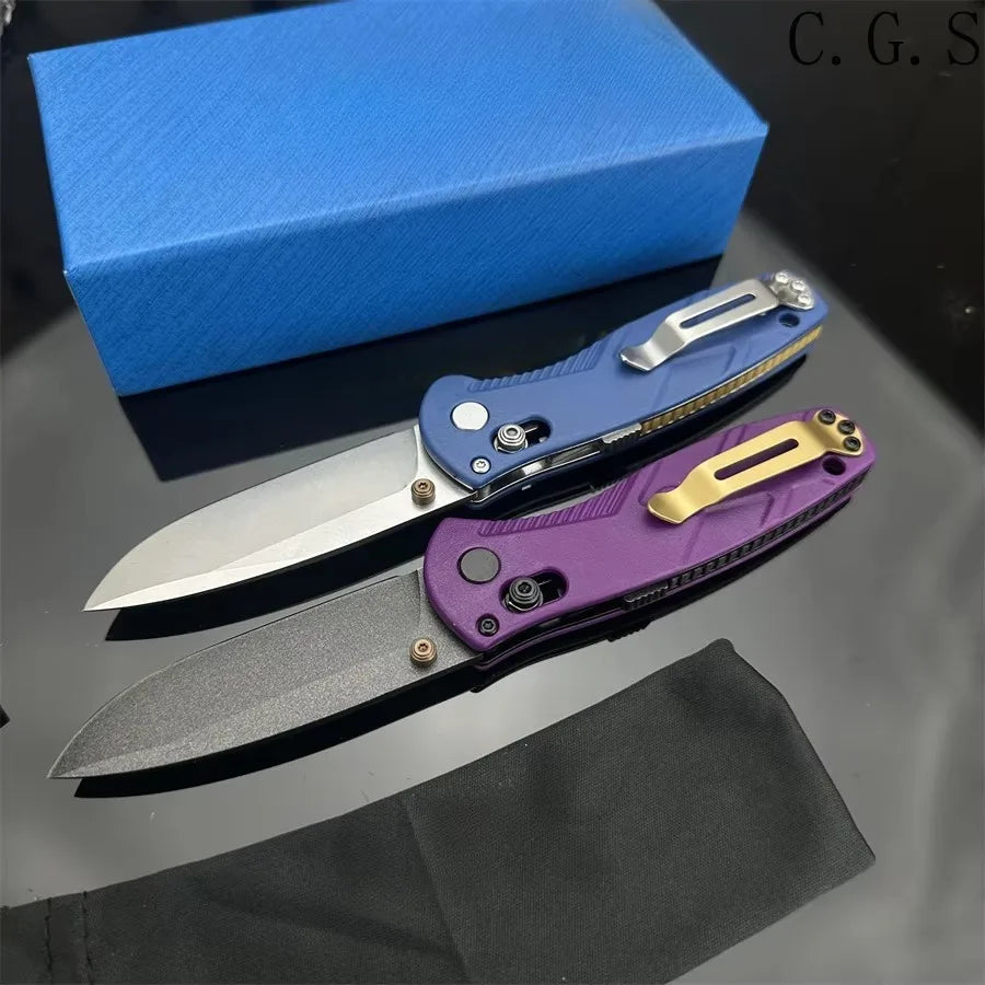 BM 585 Knife Mini-Barrage Assisted Folding Knife Outdoor Hunting Camping Survival Pocket EDC Tool Multitools Hand Knife