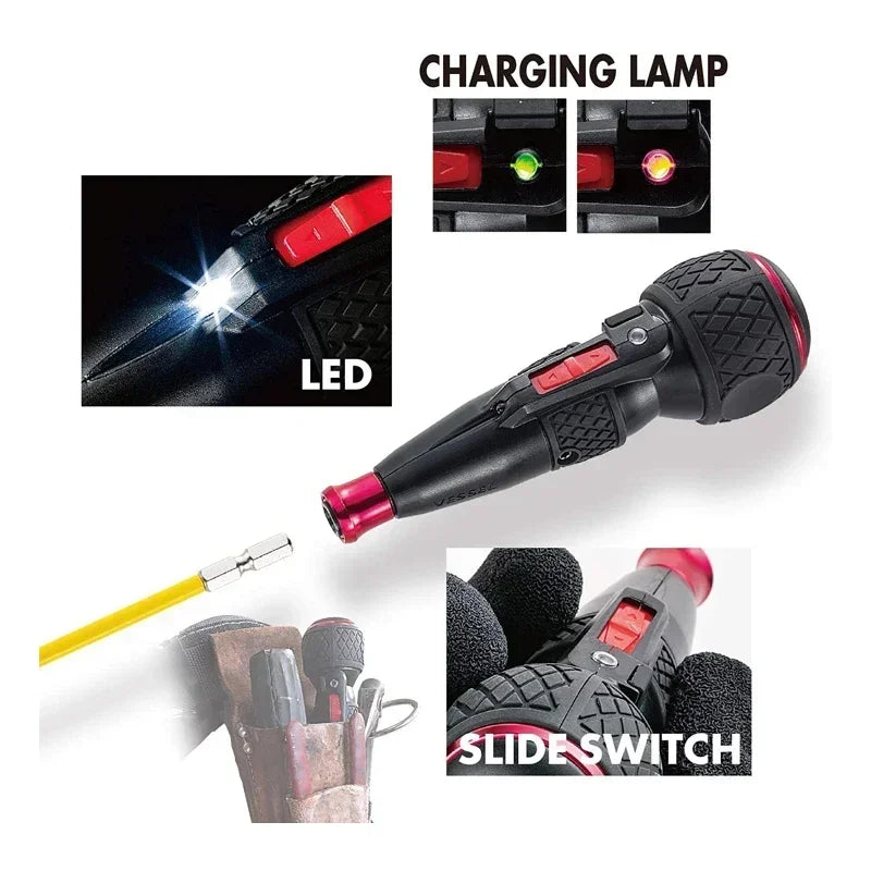 VESSEL Franchise Screwdriver Series NO.220USB-S1,NO.220USB-6C,NO.220USB-1C Electric Drive, Rechargeable Screwdriver