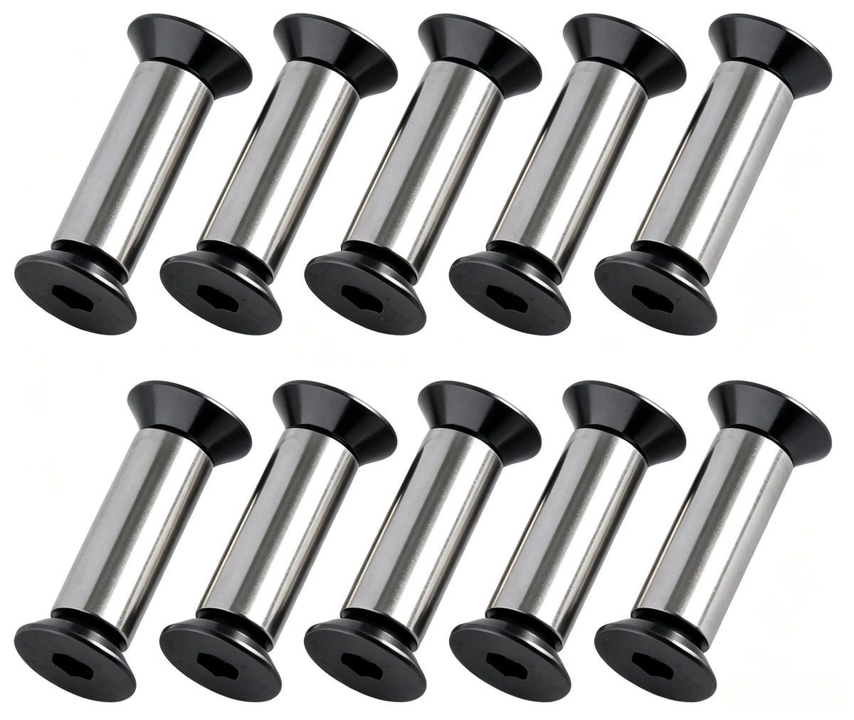 6pcs Stainless Steel Internal Hex Countersunk Knife Handle Locking Screws Bolts Rivets DIY Knife Making Handle Scale Fastener Replacement Hardware Accessories