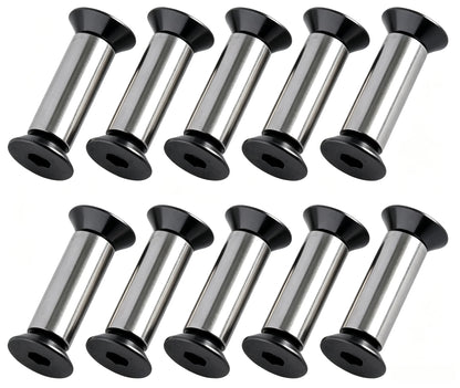 6pcs Stainless Steel Internal Hex Countersunk Knife Handle Locking Screws Bolts Rivets DIY Knife Making Handle Scale Fastener Replacement Hardware Accessories