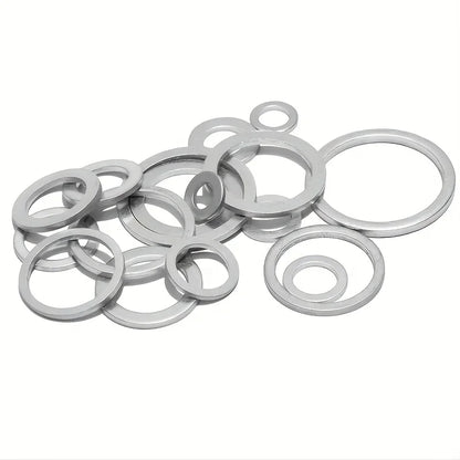 200-Piece Drain Plug Gasket Set, 7 Sizes Aluminum Crush Washer Combination Set, Automotive, Crush Washer Oil Drain Plug M6 M8 M10 M12 M14 M16
