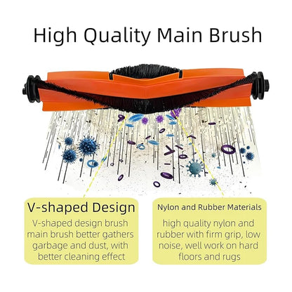 For Xiaomi X20 Max/X20 Pro/D109GL Robot Vacuum Accessories HEPA Filter Dust Bag Mop Bracket Main Brush Cover Replacement Parts