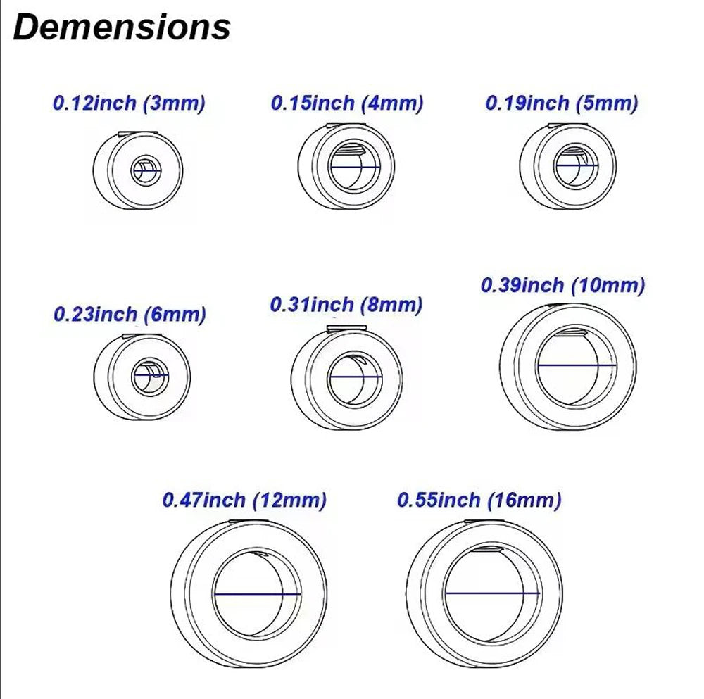Steel Drill Stop Collar Kit - Metric Adjustable Depth Limiter Rings for Woodworking | Shaft Positioner & Hole Guide Accessories