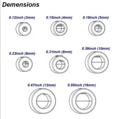Steel Drill Stop Collar Kit - Metric Adjustable Depth Limiter Rings for Woodworking | Shaft Positioner & Hole Guide Accessories