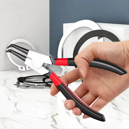 5-In Circlip Pliers, Needle Nose Pliers, Retaining Ring Pliers, for Removing Installing Puller Locking Rings Shafts