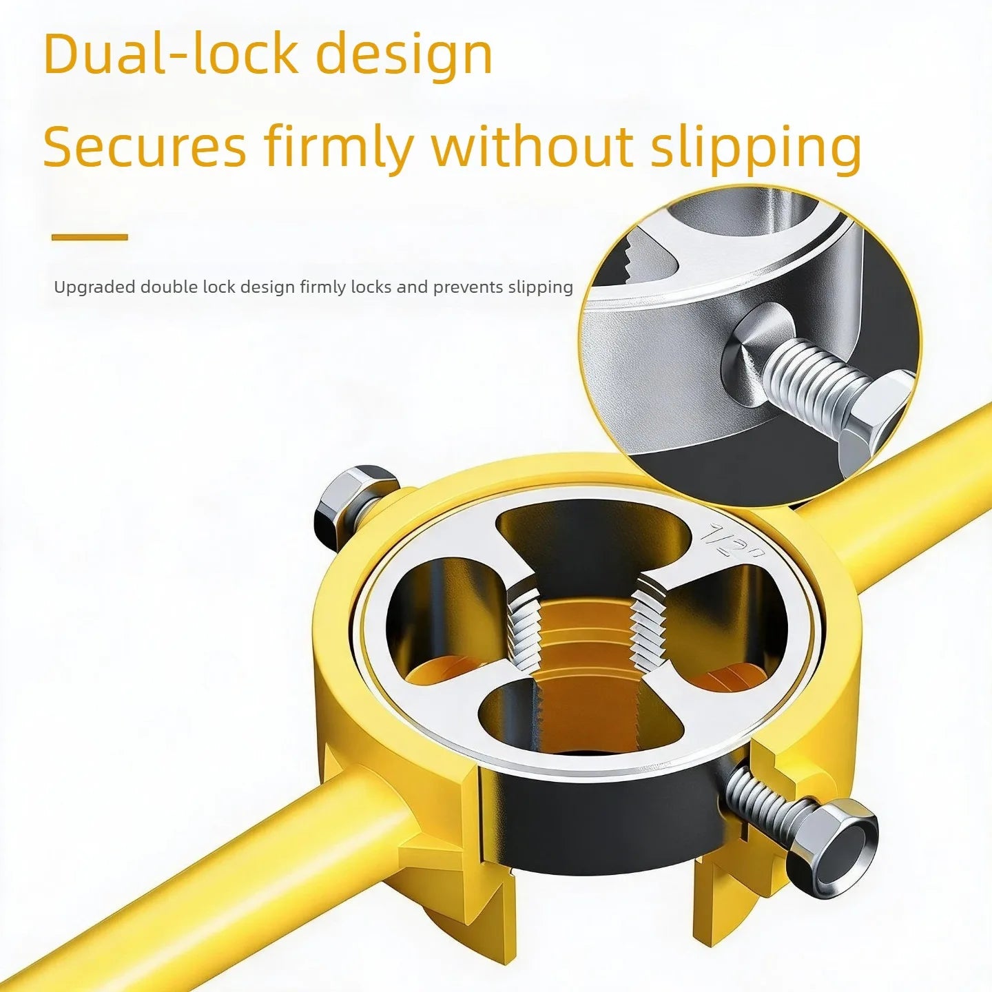 6PCS Pipe Thread Die Set Manual PVC Pipe Threading Tool 1/2" 3/4" 1" Plumbing Thread Maker Hand Tool For Water Pipe Repair