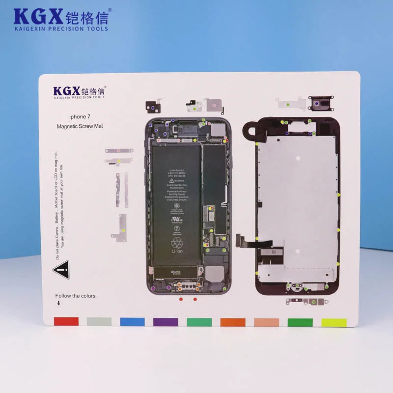 KGX Screw Storage Magnetic Pad Screw Memory Mat For iP X-15 ProMax Storage Screw Memory Positioning Maintenance Work Pad