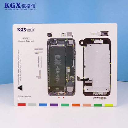 KGX Screw Storage Magnetic Pad Screw Memory Mat For iP X-15 ProMax Storage Screw Memory Positioning Maintenance Work Pad