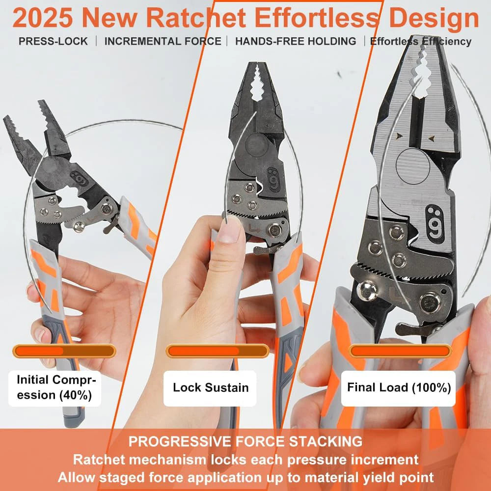 Wire Pliers  Industrial Grade Preferred Pliers, Durable Chromium Vanadium Steel, Suitable for Wire Cutting, Screwdriver, Etc