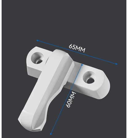 Plastic+Stainless Steel T-lock Window Door Sash Lock Safety Lever Handle Sweep Latch Child Safe Security Hardware Accessories