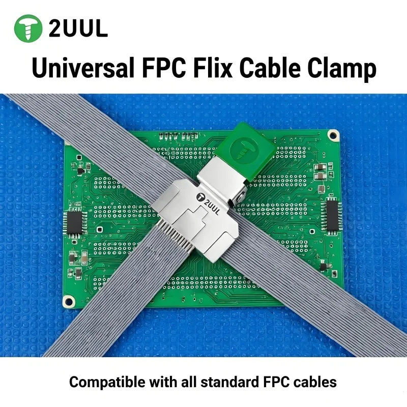 2UUL FC01 Universal FPC Flex Cable Clamp 40x16x54mm 17g for Mobile Phone Screen Touch ID Home Button Ribbon Cable Fixing Repairs