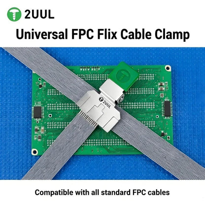 2UUL FC01 Universal FPC Flex Cable Clamp 40x16x54mm 17g for Mobile Phone Screen Touch ID Home Button Ribbon Cable Fixing Repairs