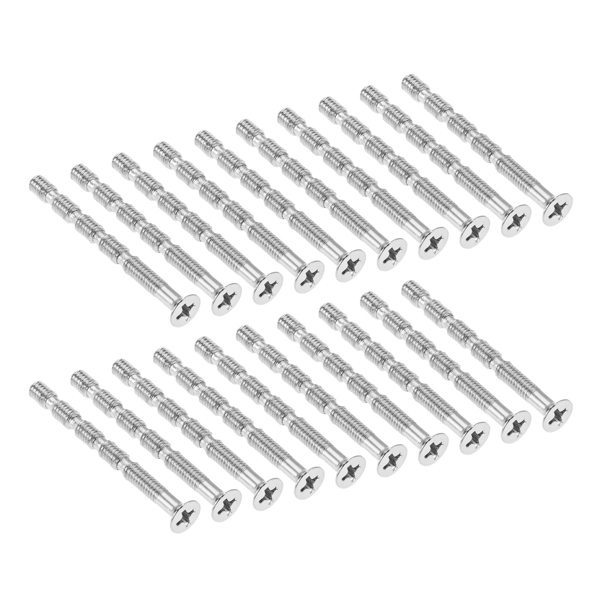 20 or 10pcs M4 Door Handle Fixing Screw Bolts Snap Off Cuttable Connecting Screws for Door Knob Handle Locks Hardware 45mm-110mm