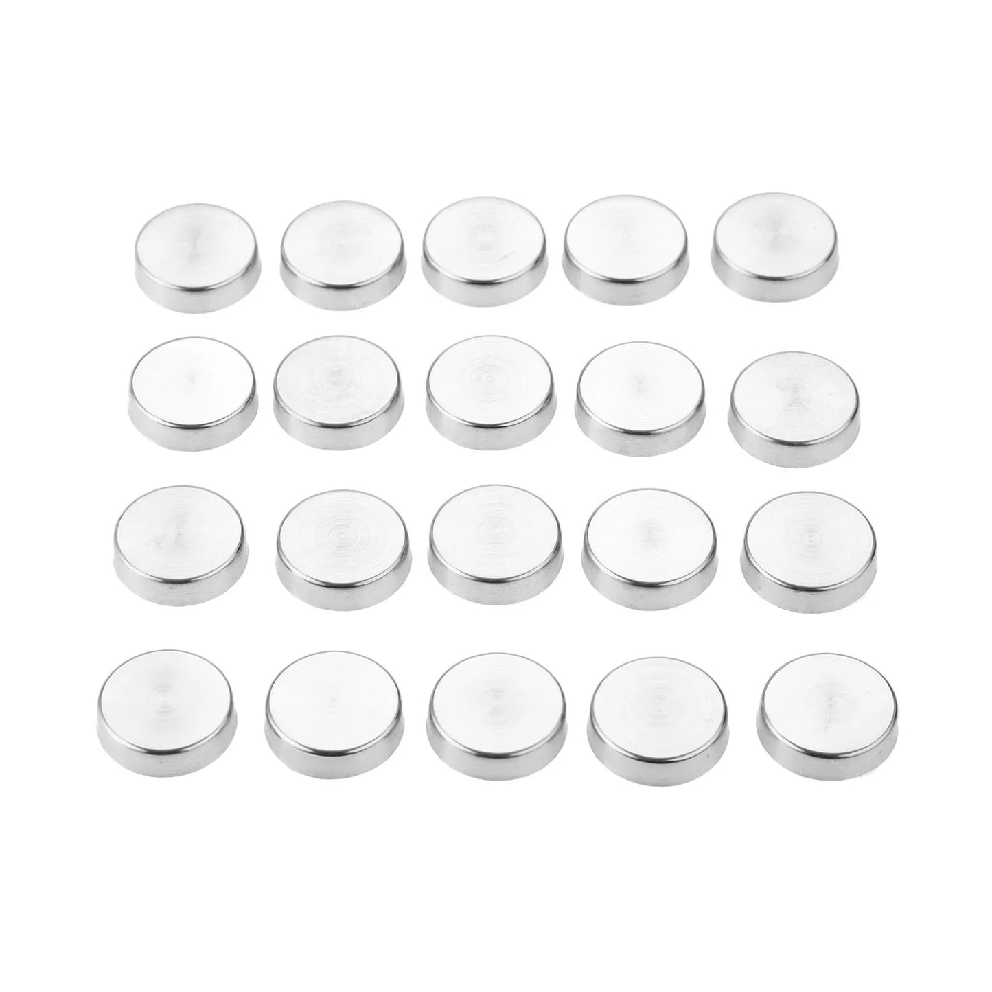 DRELD 20Pcs Stainless Steel Decorative Mirror Screw Cap Nails Screw Covers Fasteners & Hooks Furniture Hardware 16/18/20/22/25mm