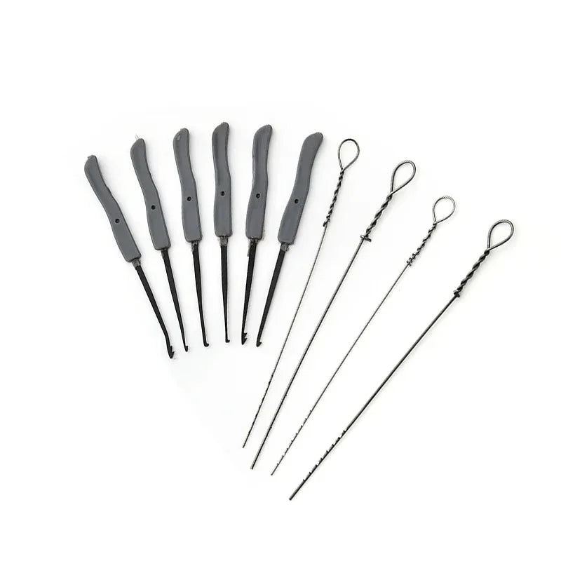10/12PCS Lock Pick Set Locksmith Extractor Tools Broken Key Auto Extractor Remove Hooks Stainless Steel DIY Hand Tools Hardware