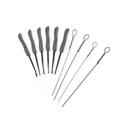 10/12PCS Lock Pick Set Locksmith Extractor Tools Broken Key Auto Extractor Remove Hooks Stainless Steel DIY Hand Tools Hardware