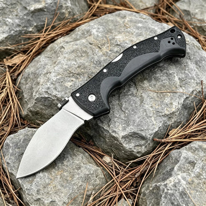 EDC Portable Pocket 62 Folding Knife AUS10A Blade Nylon Fiber Handle Outdoor Barbecue Fishing Jungle Hiking Wild Exploration Multi-functional Practical Tool