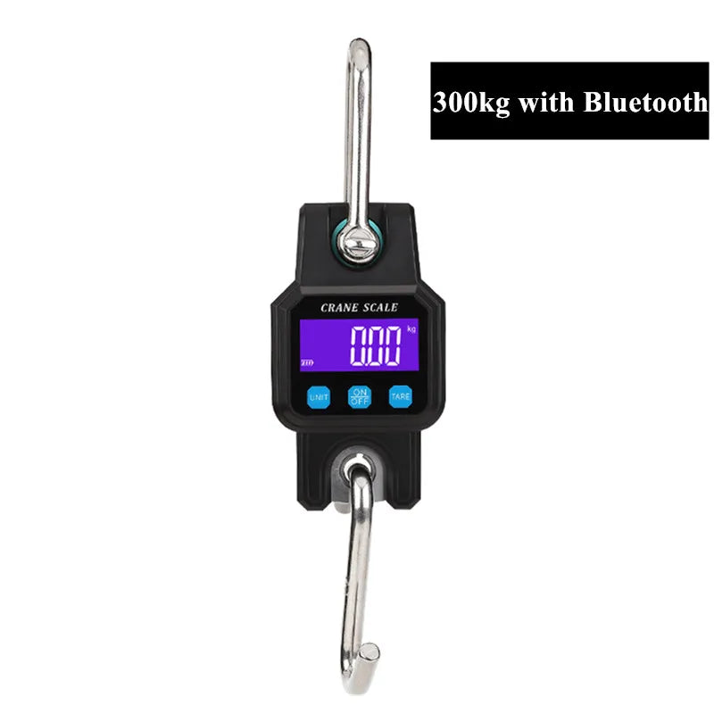 300kg 50g Bluetooth-compation Portable Electronic Hook Scale Charging Bluetooth Mini Lifting Scale For Household Use