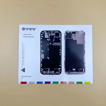 KGX Screw Storage Magnetic Pad Screw Memory Mat For iP X-15 ProMax Storage Screw Memory Positioning Maintenance Work Pad