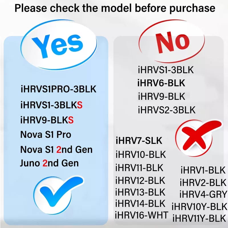 Side Brush for iHome Nova S1 Pro, iHRVS1PRO-3BLK, iHRVS1-3BLKS, iHRV9-BLKS... [2]
