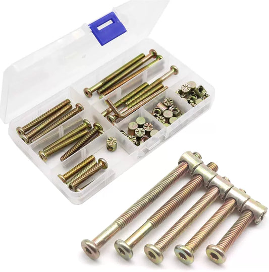 Simmons Crib Parts Hardware Replacement Kit, M6, M6 35/45/55/65/75mm 50pcs [1]