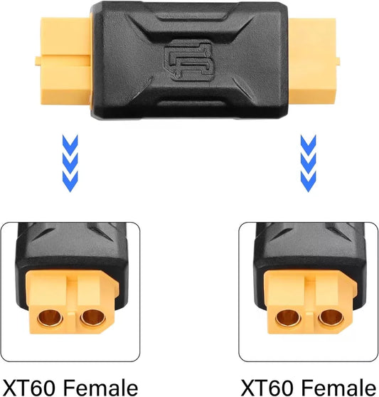 SinLoon 2 Pack XT60 Female to Connector Adapter Wireless Black [2]