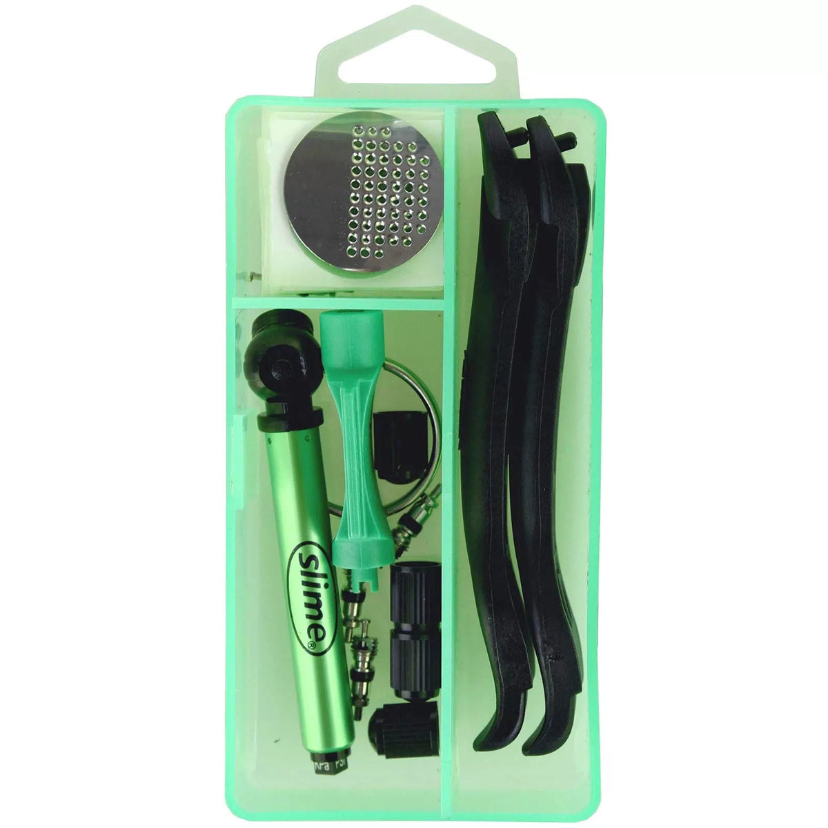 Slime 20482 Tire Tackle: Bike Tube Repair & Maintenance Kit, One Size, green [3]