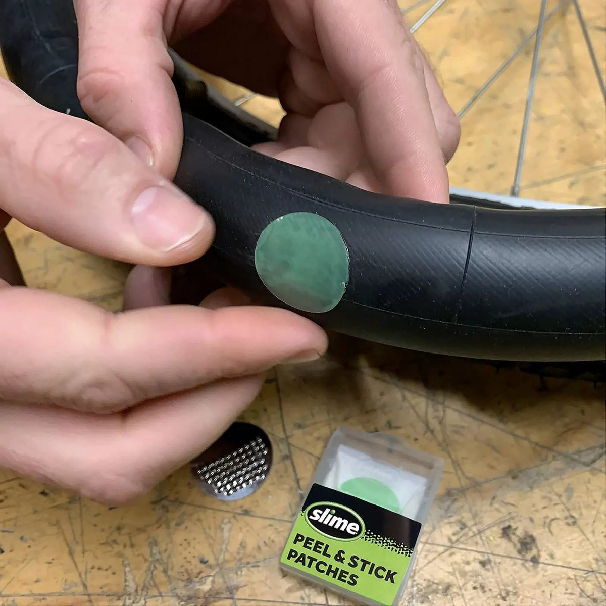 Slime 20482 Tire Tackle: Bike Tube Repair & Maintenance Kit, One Size, green [4]