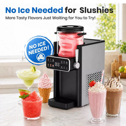 Slushie Machine for Home, Ice Cream Maker, 6 Presets, No Standard, Black [4]