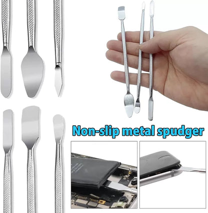 Spudger Pry Tool Kit Metal Spudger Ultra-Thin Prying Opening Tool for iPhone Laptop iPad Cell Phone Computer Repair Tool Kit [2]