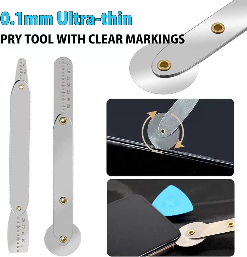 Spudger Pry Tool Kit Metal Spudger Ultra-Thin Prying Opening Tool for iPhone Laptop iPad Cell Phone Computer Repair Tool Kit [3]