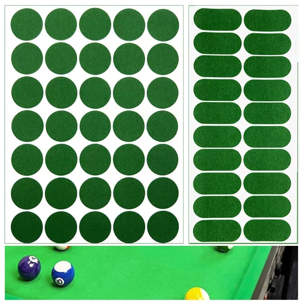 SquEqu 55 Pack Billiards Tables Repair Patches Self-Adhesive Green [1]