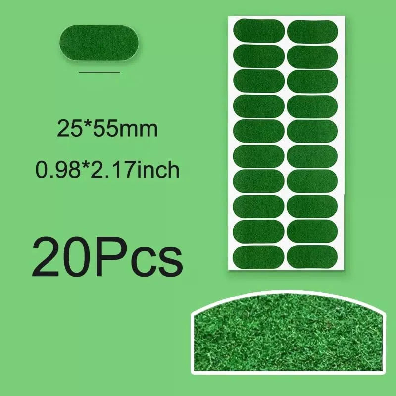 SquEqu 55 Pack Billiards Tables Repair Patches Self-Adhesive Green [3]