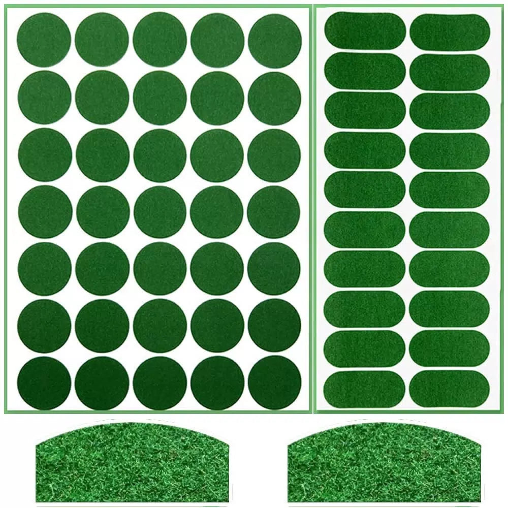 SquEqu 55 Pack Billiards Tables Repair Patches Self-Adhesive Green [7]