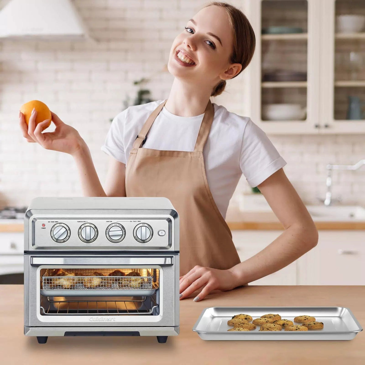 Stainless Steel Baking Tray Pan Compatible 2 Pack Pan, [6]