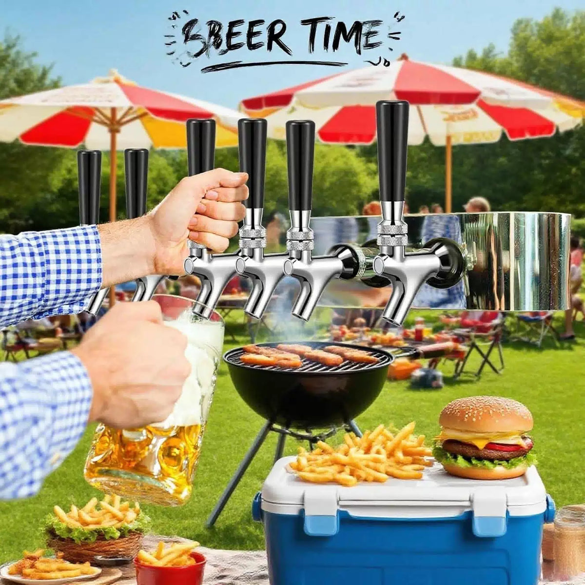 Standard Beer Faucet 304 Stainless Steel Core Tap for Kegerator... [6]