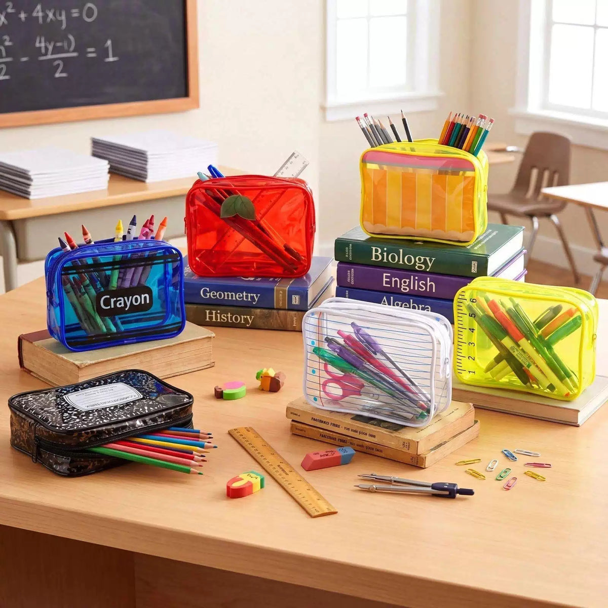 Suclain 12 Pack Back to School Teacher 7.9 × 5.9 × 2.4 in, Supplies [6]