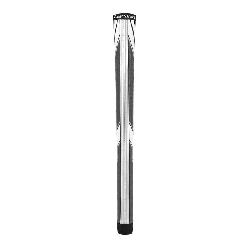 SuperStroke Traxion Tour Golf Club Grip, Midsize, White/Gray [2]