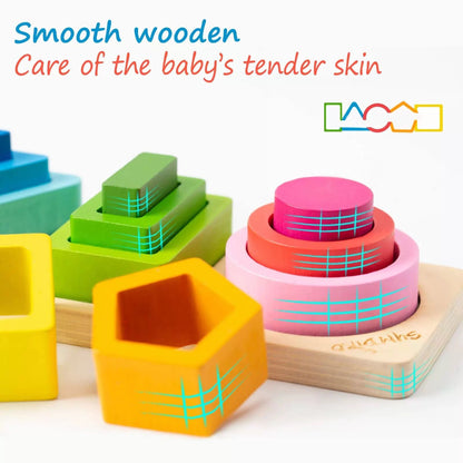 Symdiro Montessori Toys for 1 2 3 Year Old 8.7 x x 0.78 inches, Wooden [4]