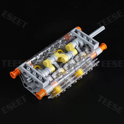 TEESE 55pcs Crankshaft Engine 6 inches x 4 x 2 inches, Yellow [4]