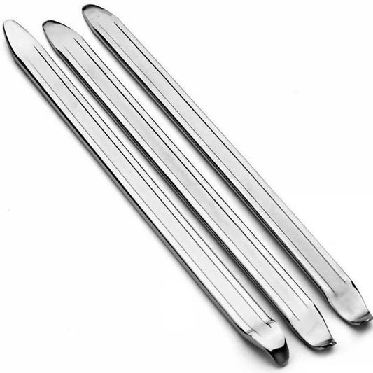 TIPIPARK 3 Pcs Bike Tire Levers - Motorcycle Spoons Iron Set silver-3pcs [1]