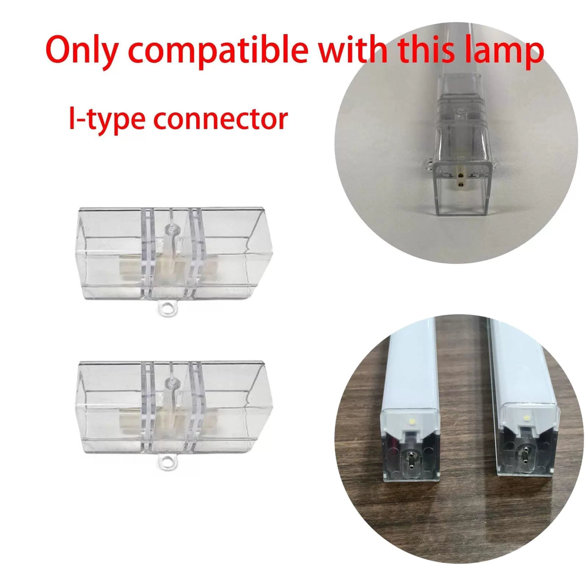 TIRCA Hexagon LED Light Bars, Connectors & Power I Connector 2PCS, White [2]