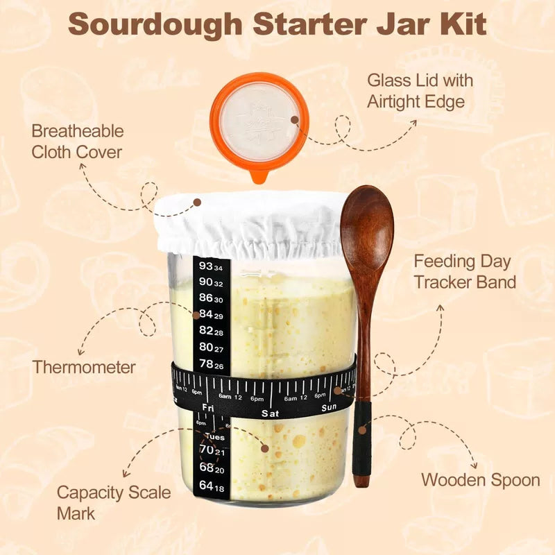 TOKPELA Sourdough Starter Kit 13Pcs Bread [4]