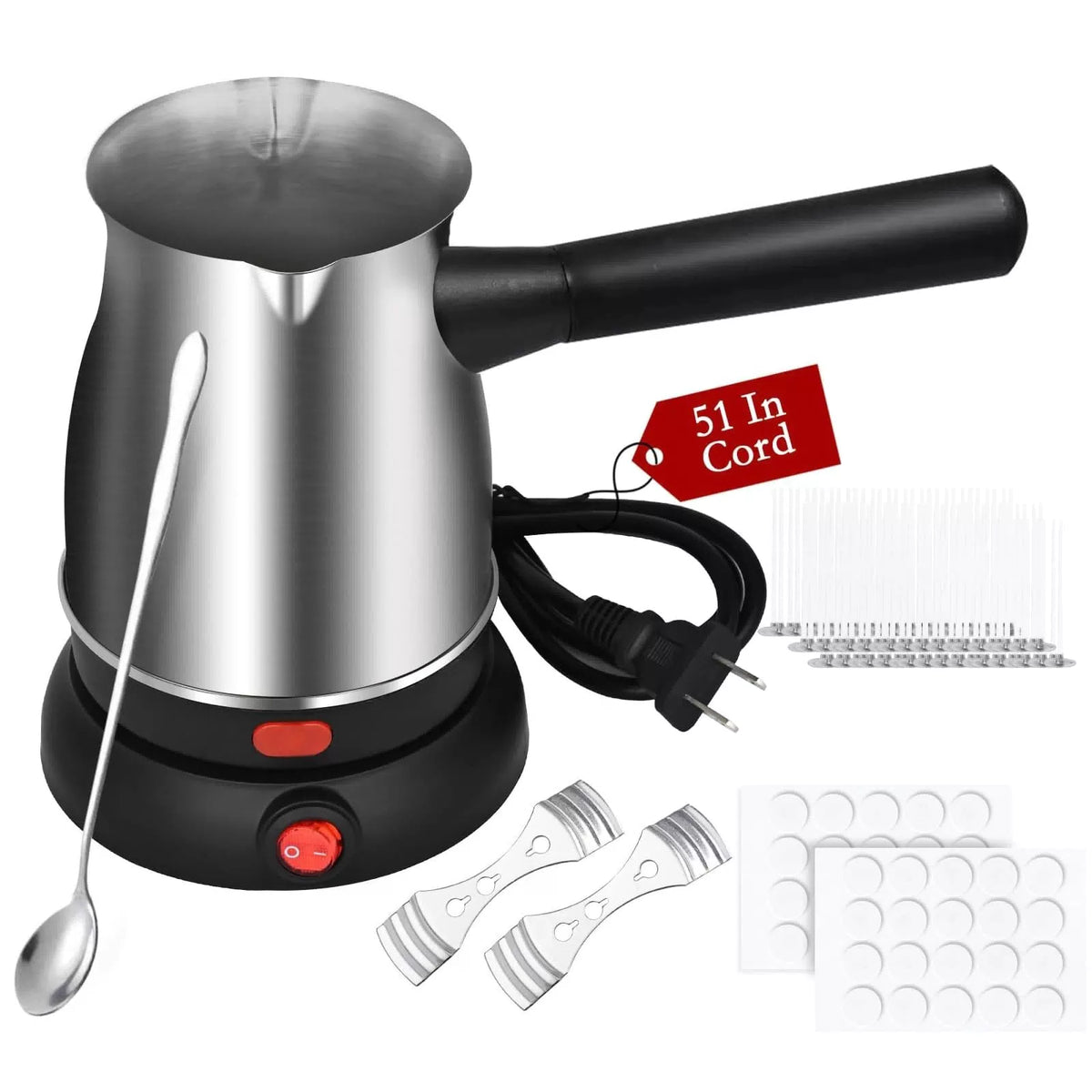 TOKPELA Wax Melter for Candle Making, Stainless Steel Electric Large, Silver [1]