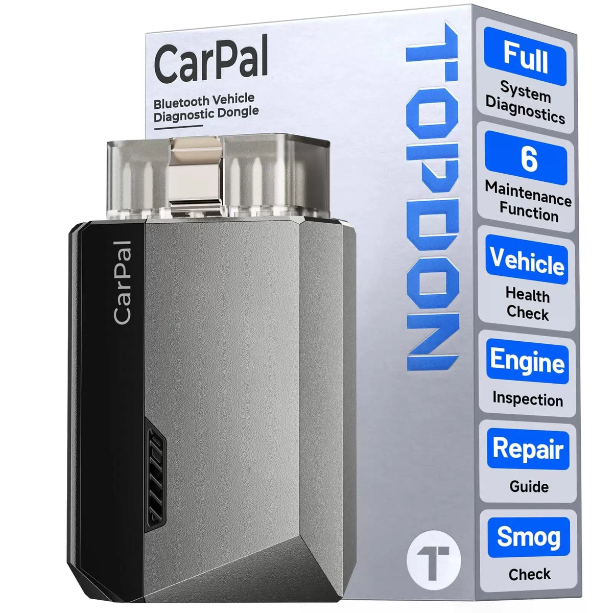 TOPDON Carpal OBD2 Scanner Bluetooth - for Car, AI-Assisted All Grey [1]