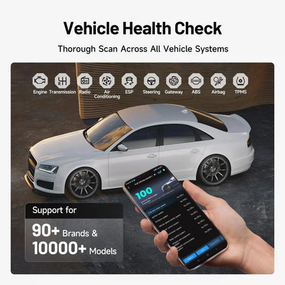 TOPDON Carpal OBD2 Scanner Bluetooth - for Car, AI-Assisted All Grey [2]